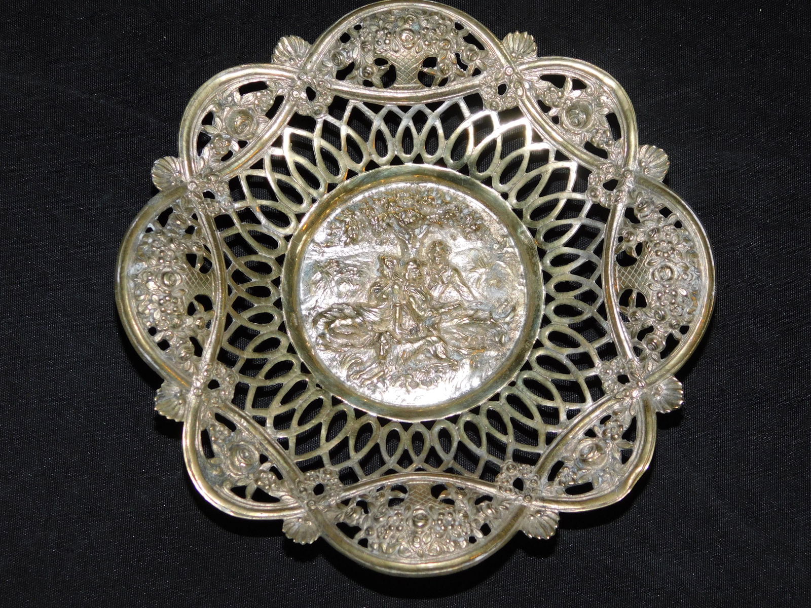 Continental Silver Reticulated Dish (1 of 3)