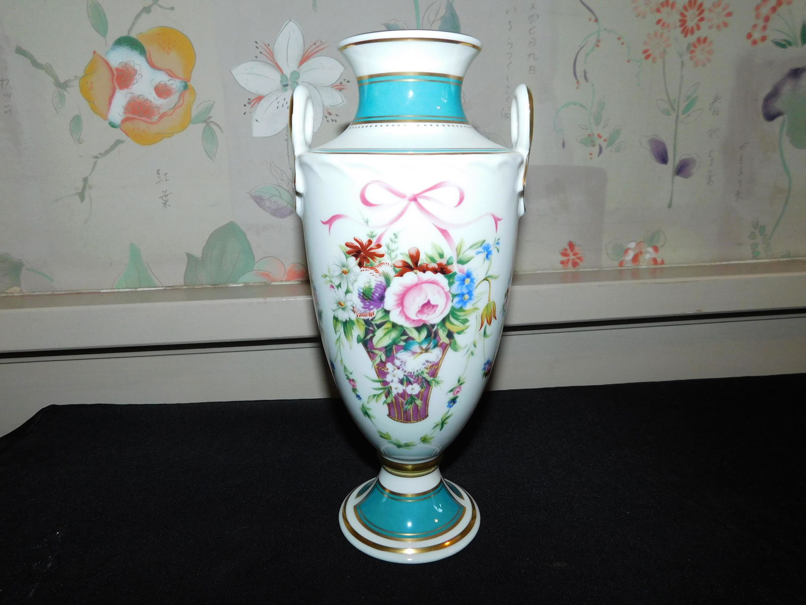 Minton Hand Painted Double Handled Vase (1 of 4)