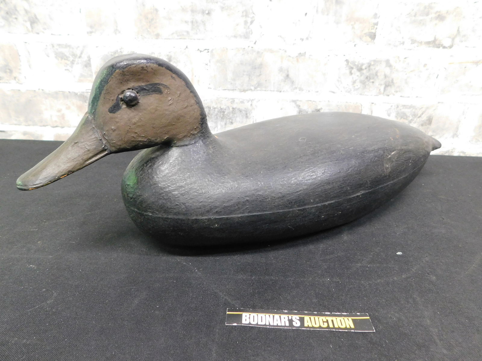 Antique Black Duck Decoy (1 of 5)