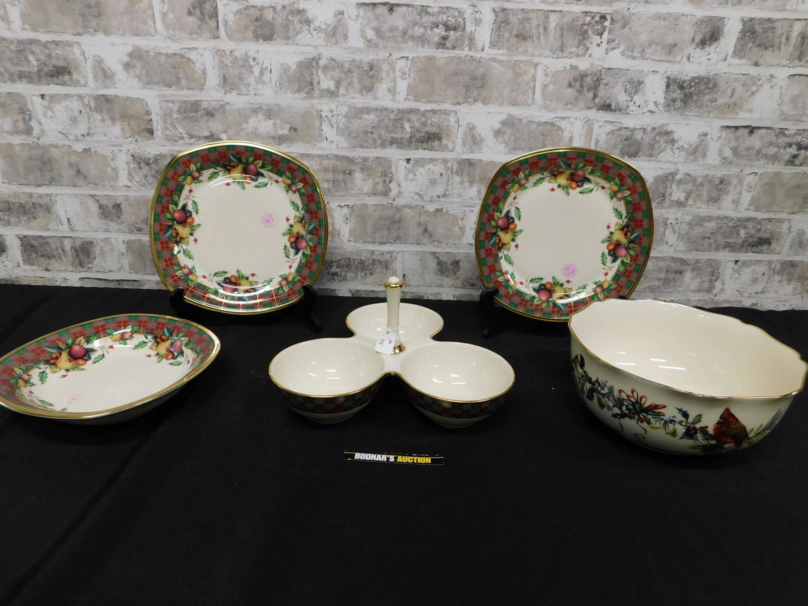 Lot of 5 Pieces of Lenox including Holiday Tartan (1 of 7)