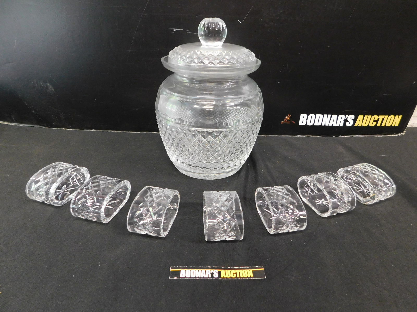 Lot of Waterford Crystal Napkin Rings and a Lenox (1 of 5)