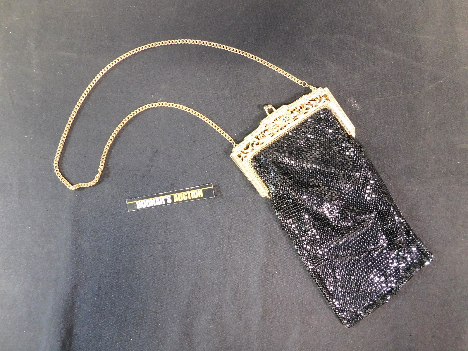 Whiting & Davis Black Mesh Evening Purse (1 of 5)