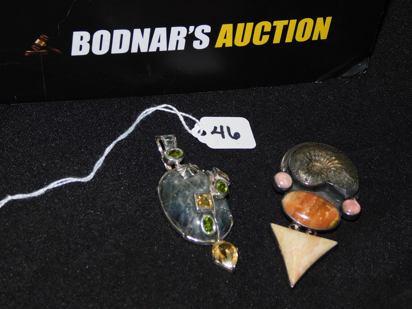 2 Sterling and Stone Pendants (1 of 5)