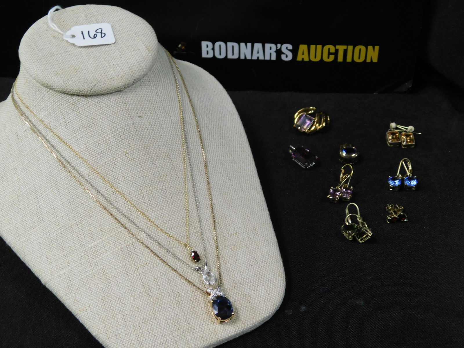 Group of Sterling and Stone Pendants and Earrings (1 of 5)