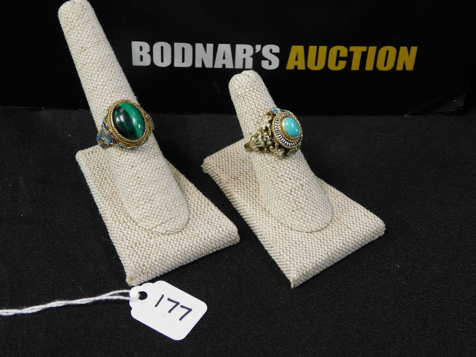 2 Sterling Cloisonne Rings (1 of 7)