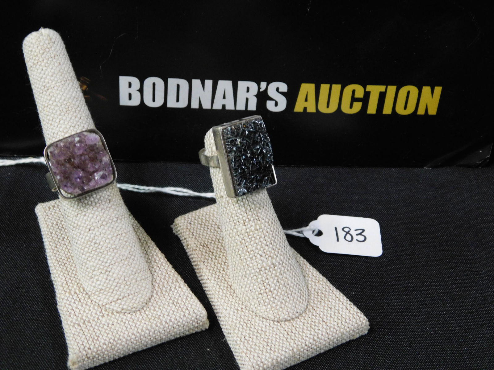 2 Modern Sterling Geode Rings (1 of 5)