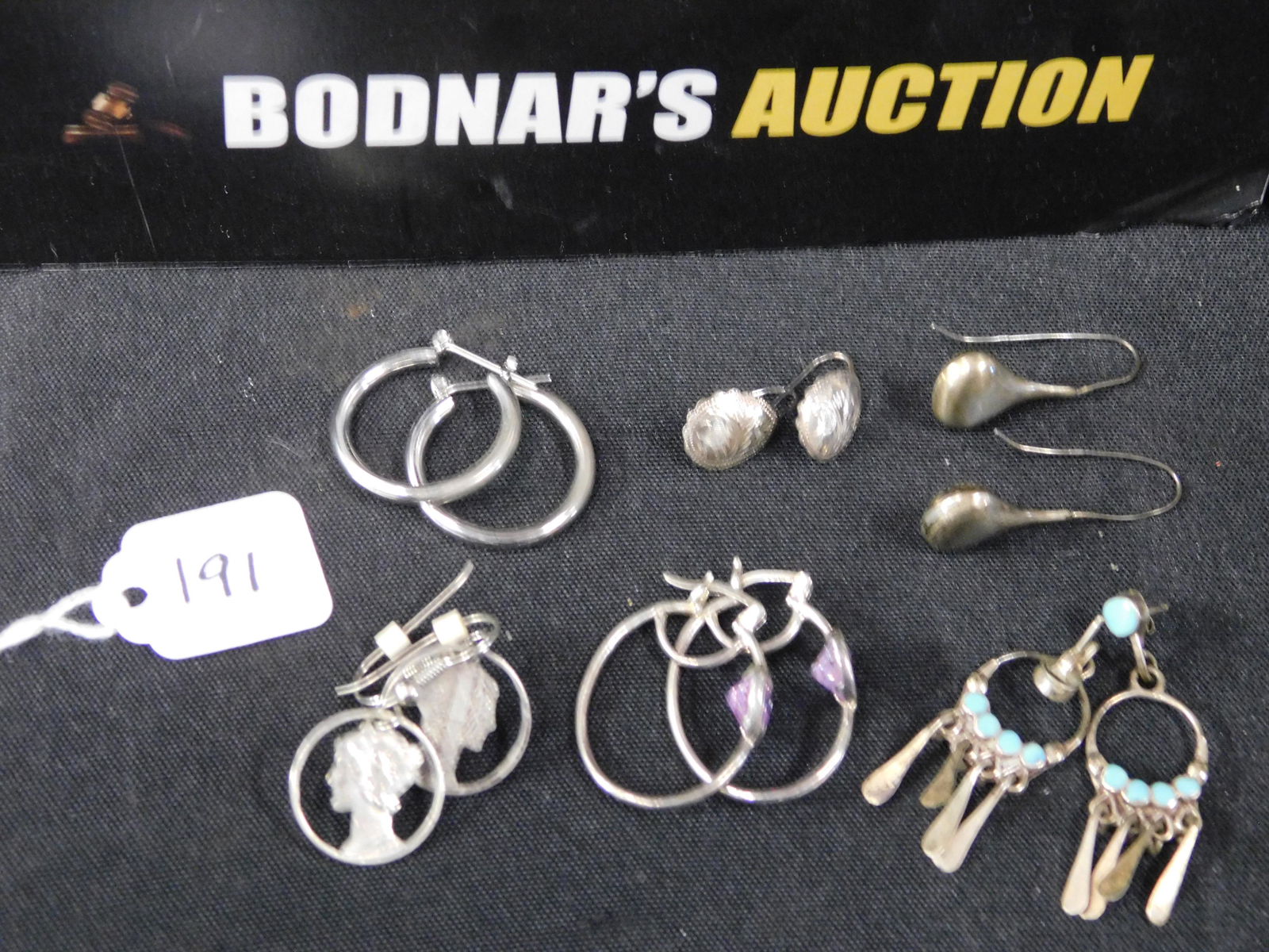 6 Sterling Silver Earrings (1 of 4)