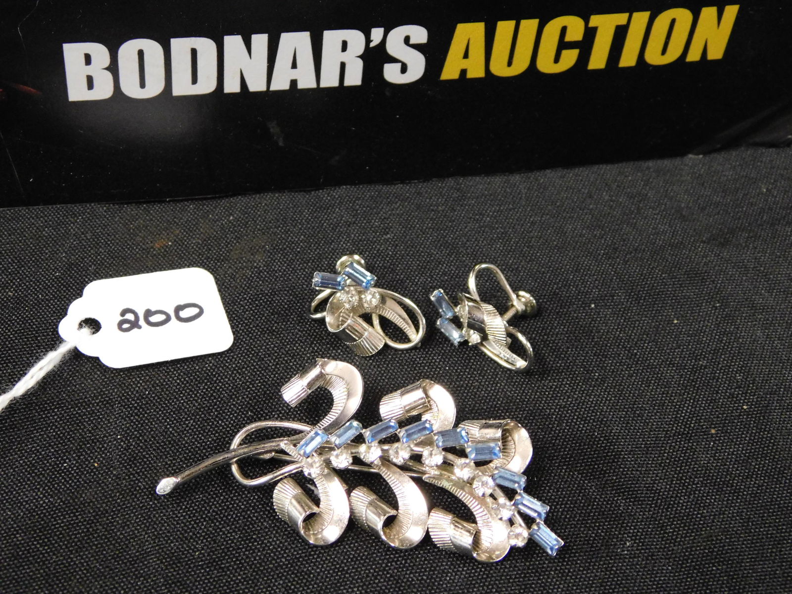 Vintage Carl-Art Sterling Pin and Earrings (1 of 4)