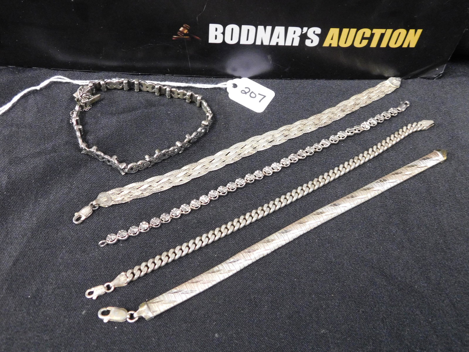 5 Sterling Silver Bracelets (1 of 4)