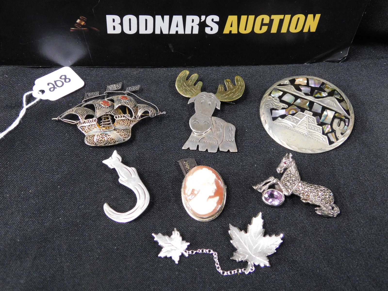 7 Sterling Silver Pins (1 of 9)