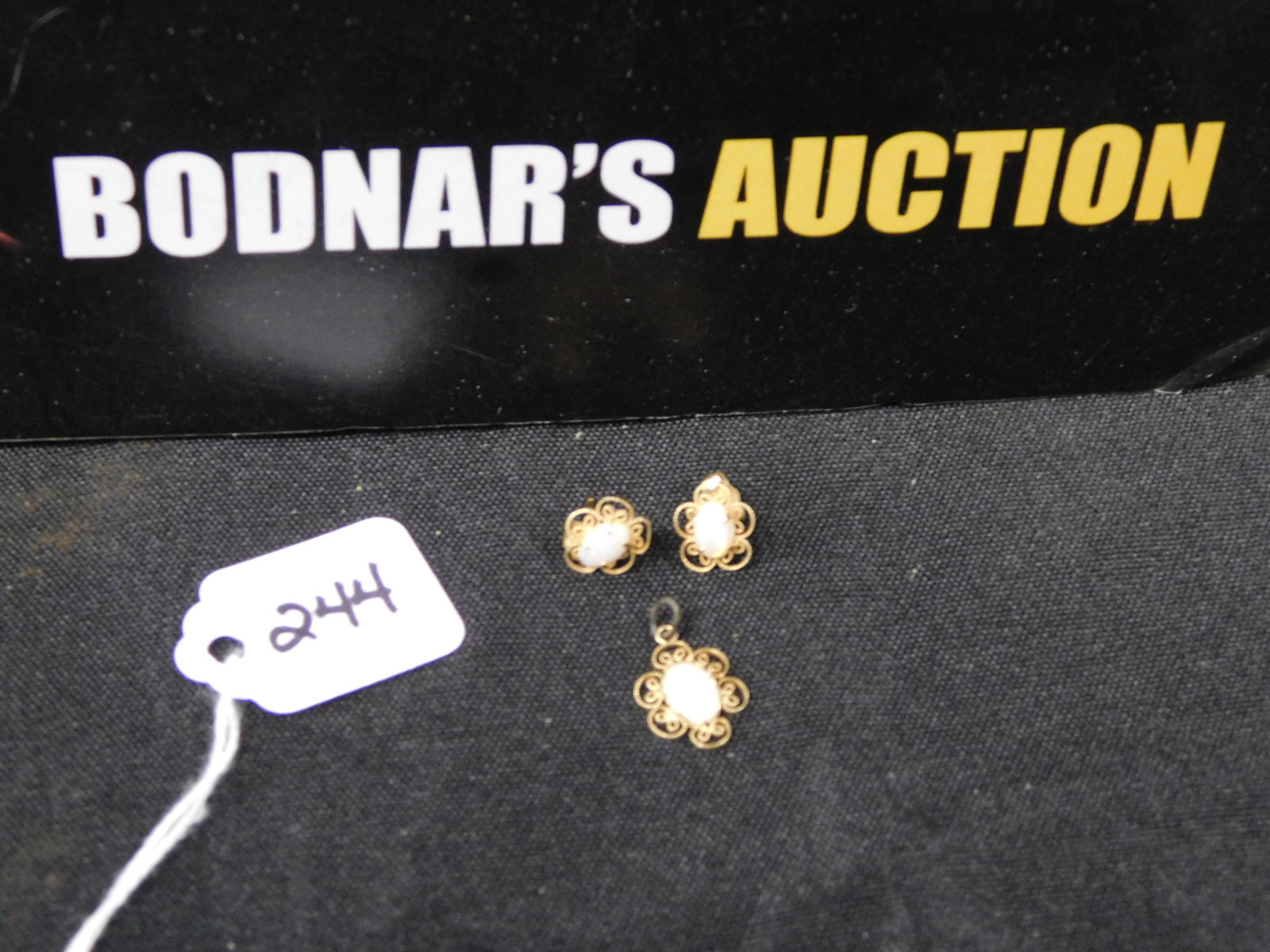 14K & Opal Pendant & Earrings (1 of 3)