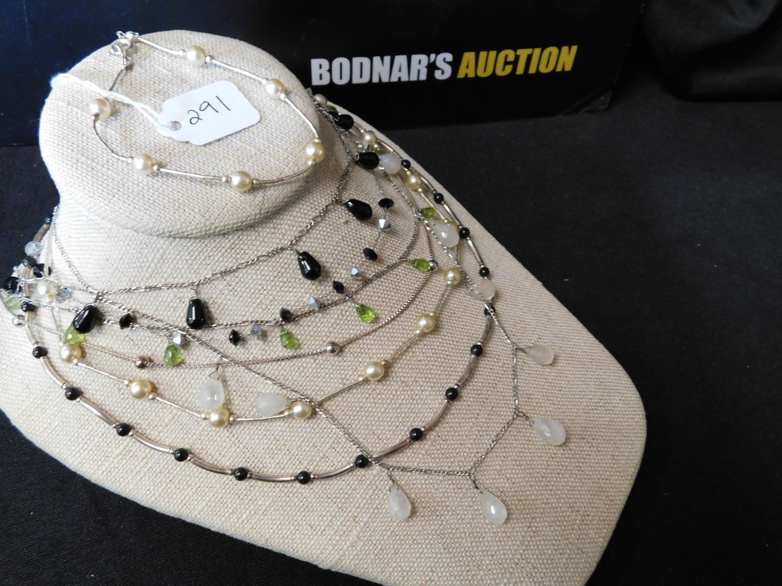 Lot of Sterling Silver Beaded Necklaces (1 of 7)