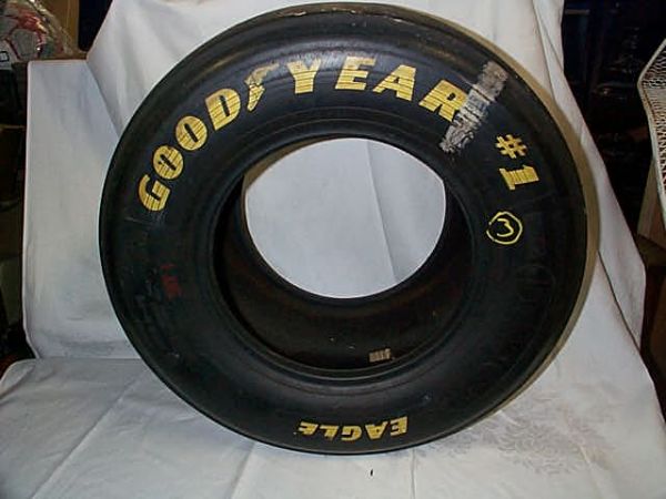 Race Car Tire - Attributed to Dale Earnhardt Sr.,