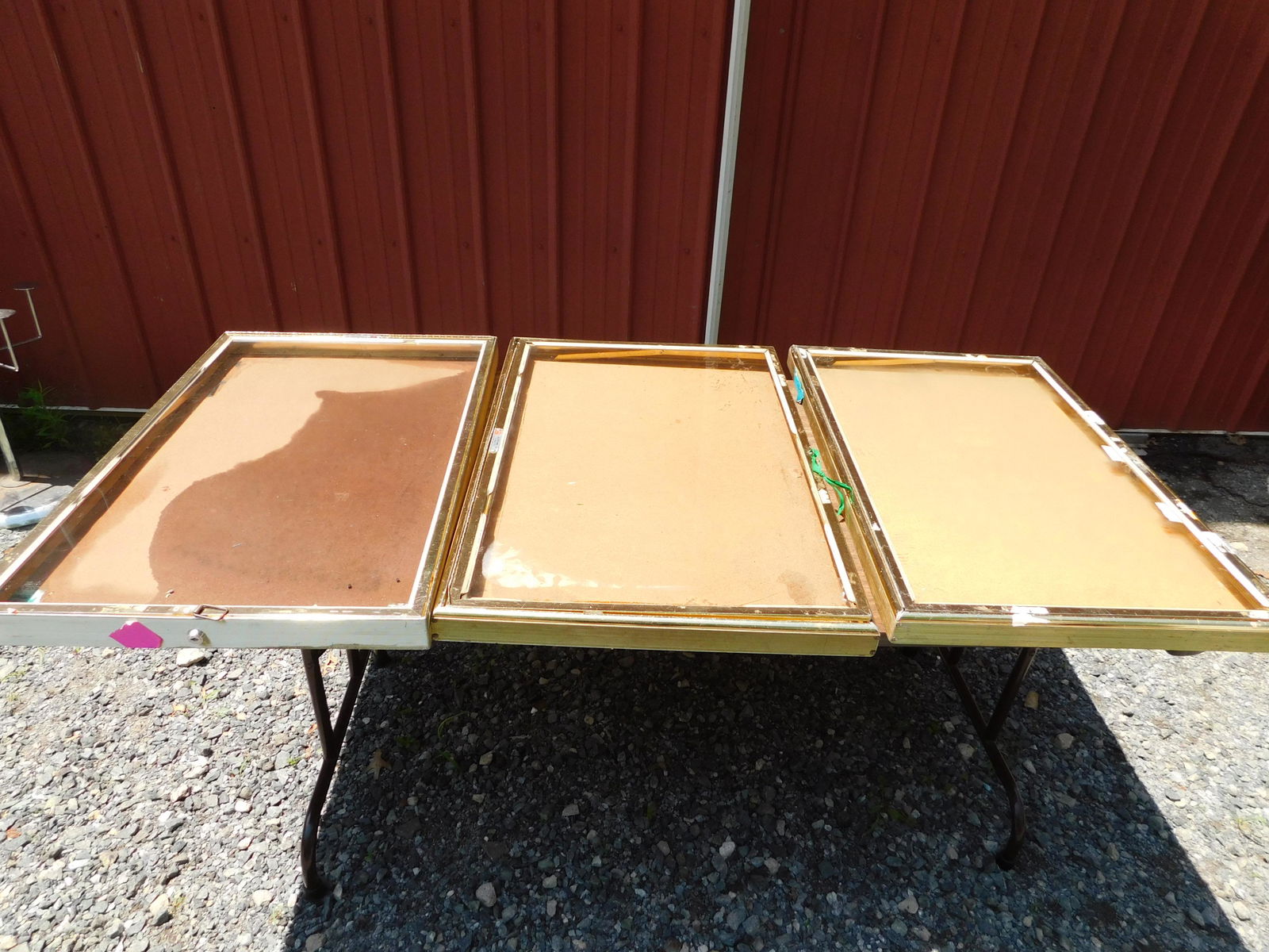 Lot of 3 Table Top Traveling Jewelry Showcases (1 of 3)