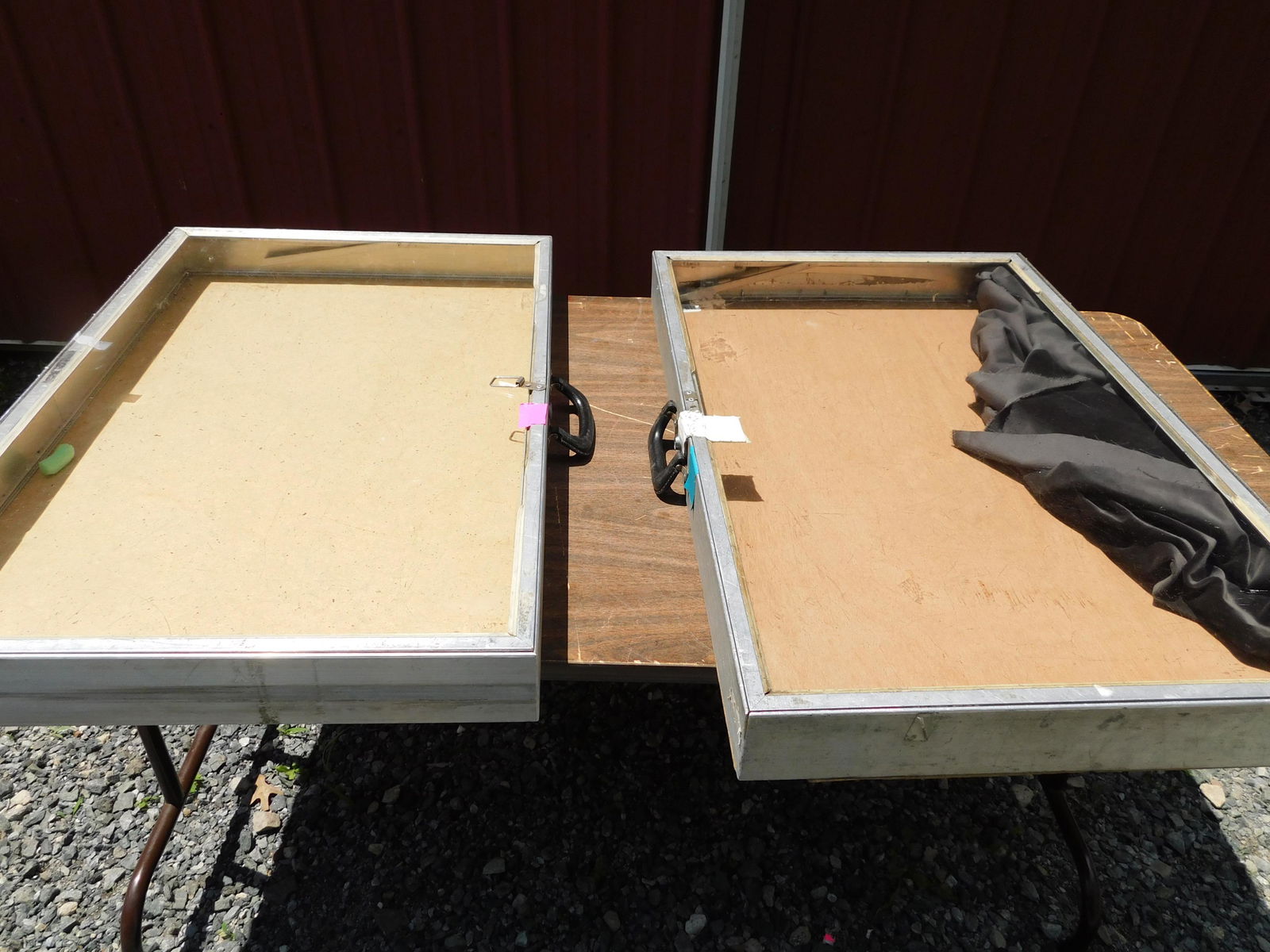 Lot of 2 Table Top Traveling Jewelry Showcase (1 of 4)