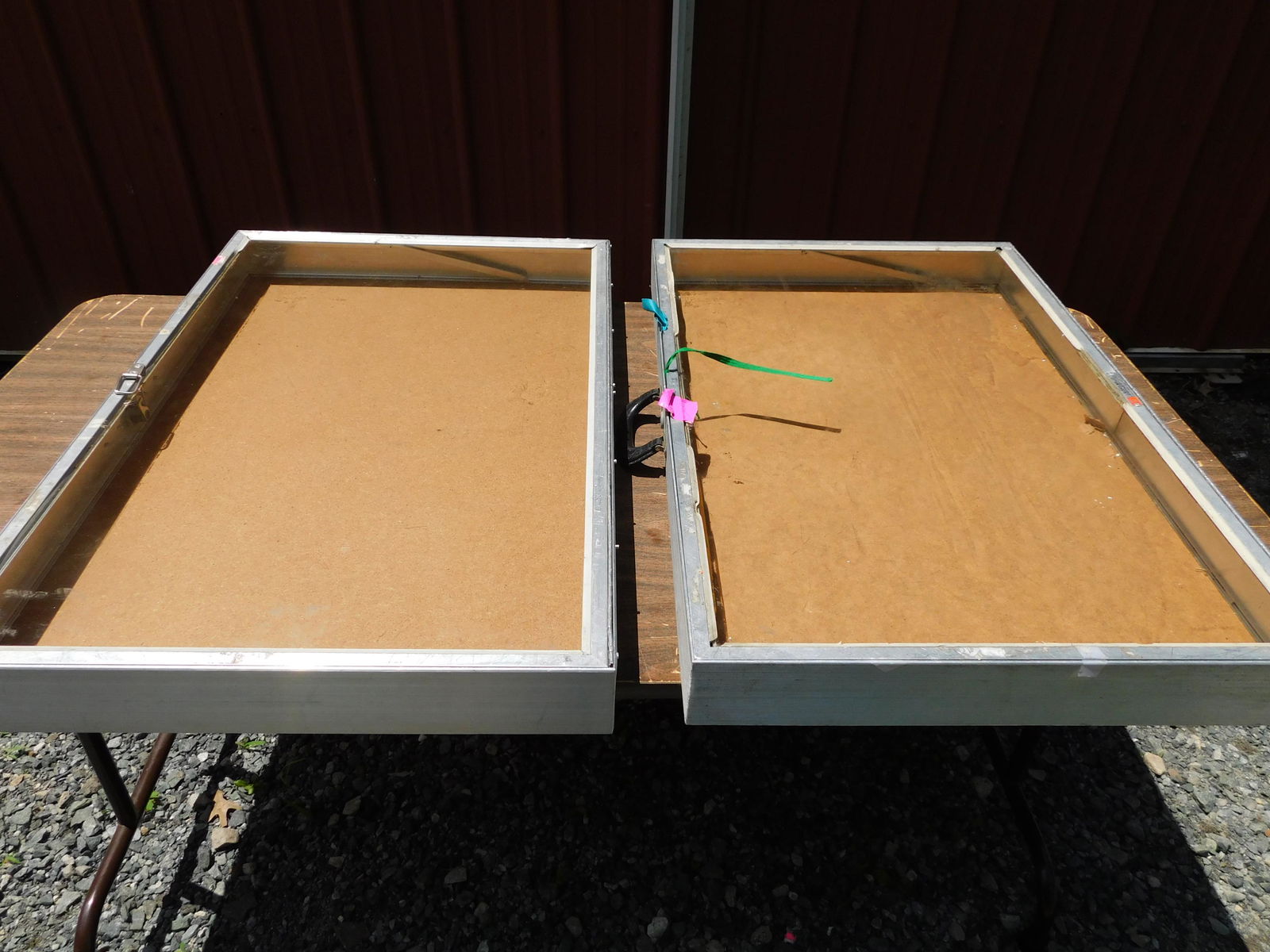 Lot of 2 Table Top Traveling Jewelry Showcase (1 of 2)