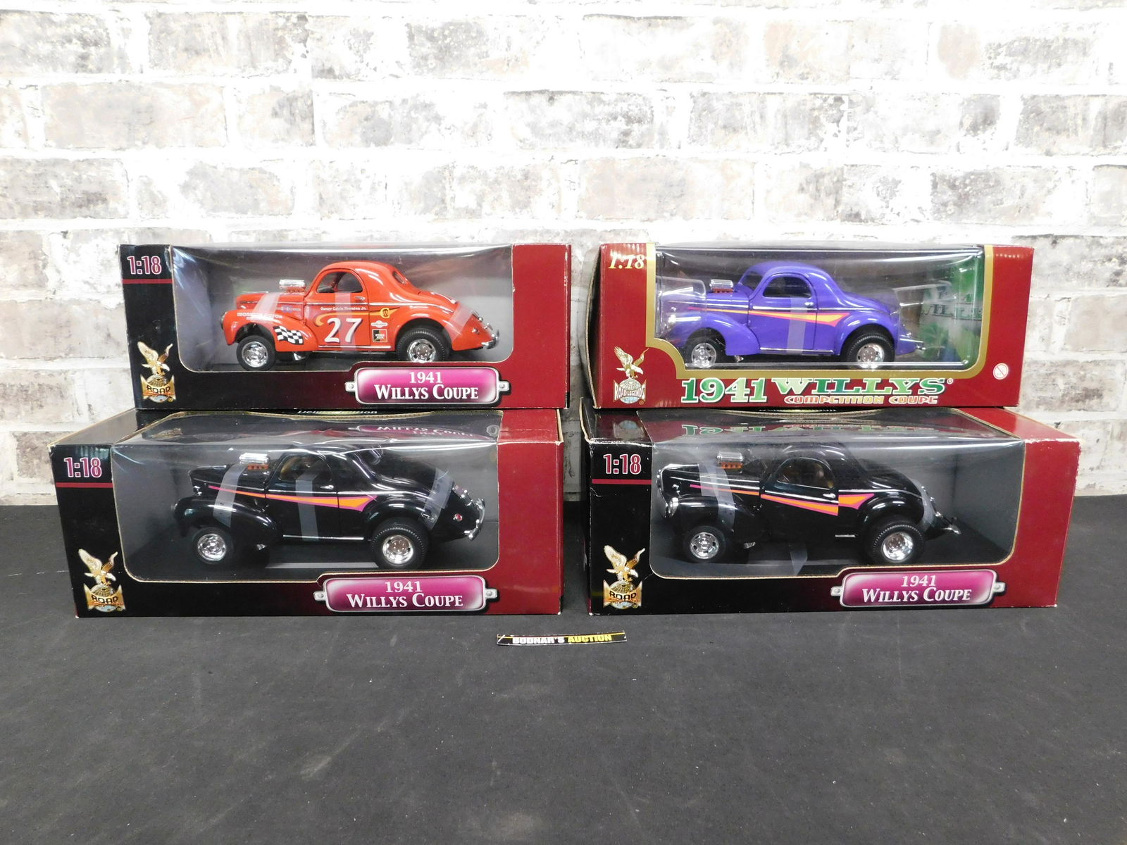 Lot of 4 Road Signature 1941 Willy's Coupe 1:18 Scale (1 of 6)