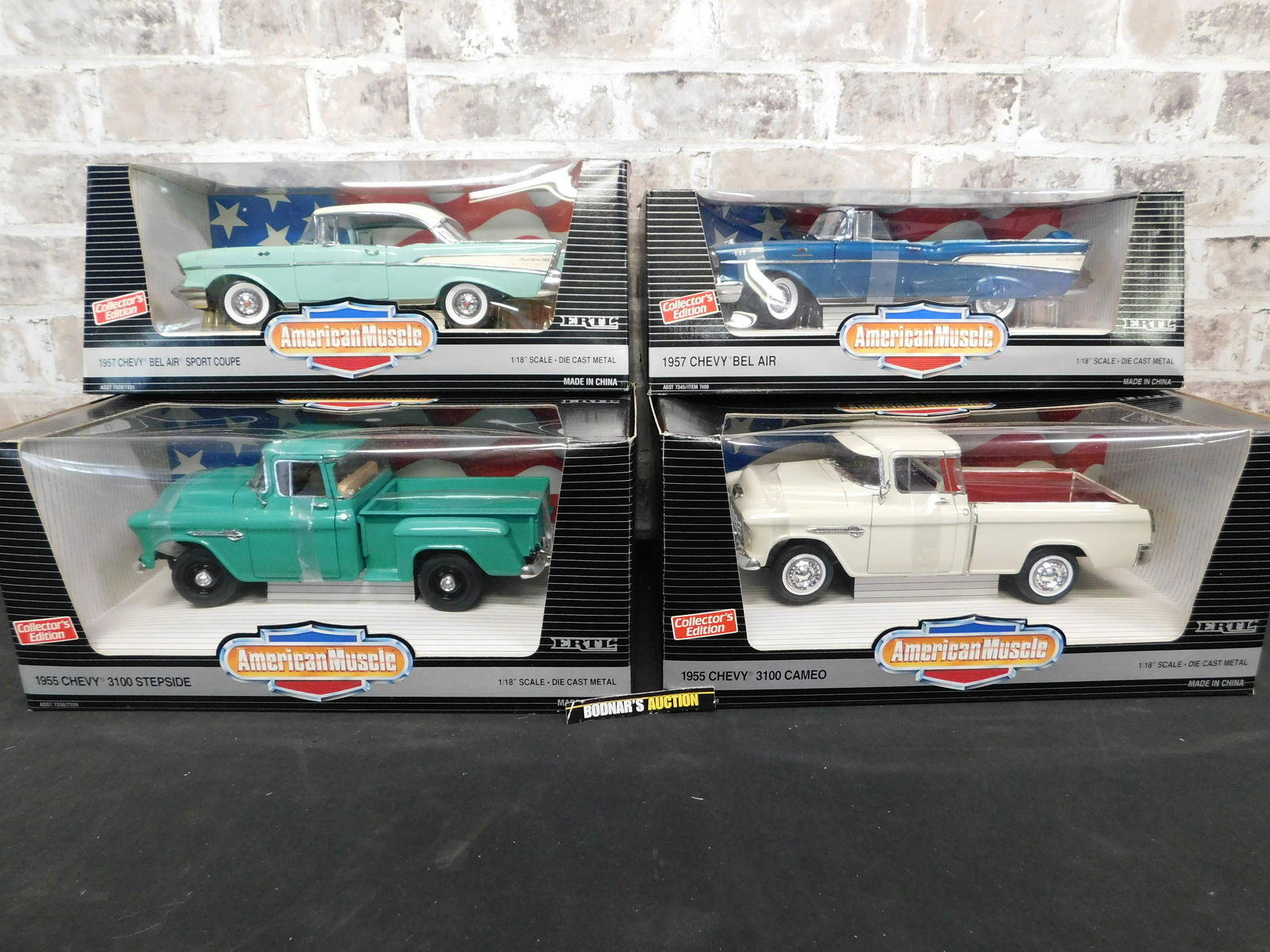 Lot of 4 American Muscle Chevy 1:18 Scale Die-Cast Cars (1 of 10)