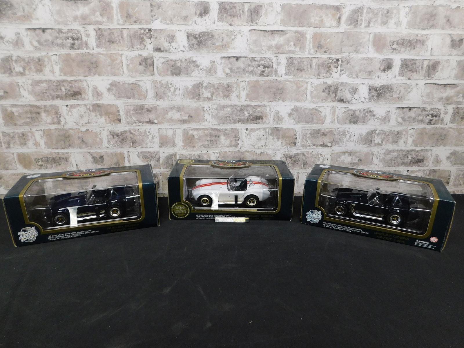 Lot of 3 Road Tough Shelby Cobra 427 S/C Diecast Cars (1 of 9)