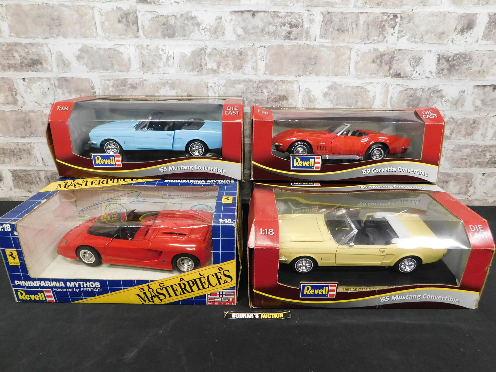 Lot of 4 Revell 1:18 Scale Diecast Cars (1 of 7)