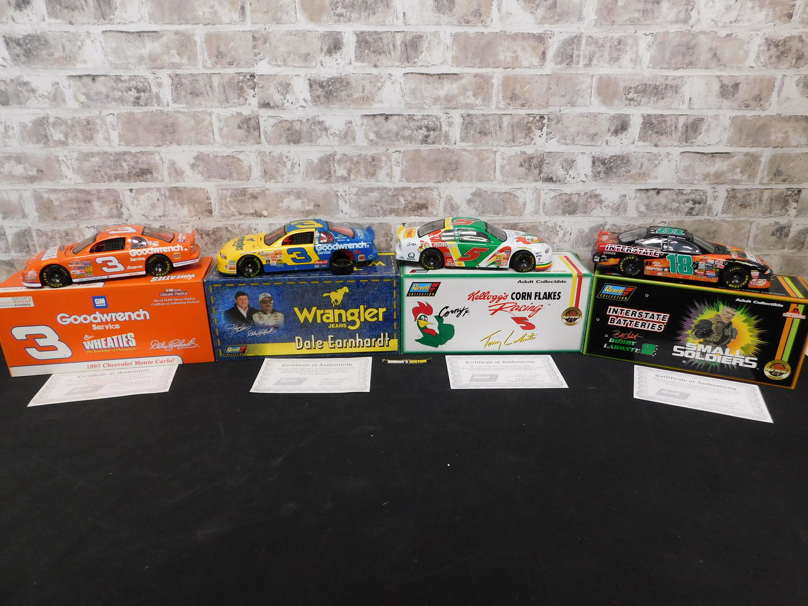 Lot of 4 Revell NASCAR 1:18 Scale Diecast Cars (1 of 7)