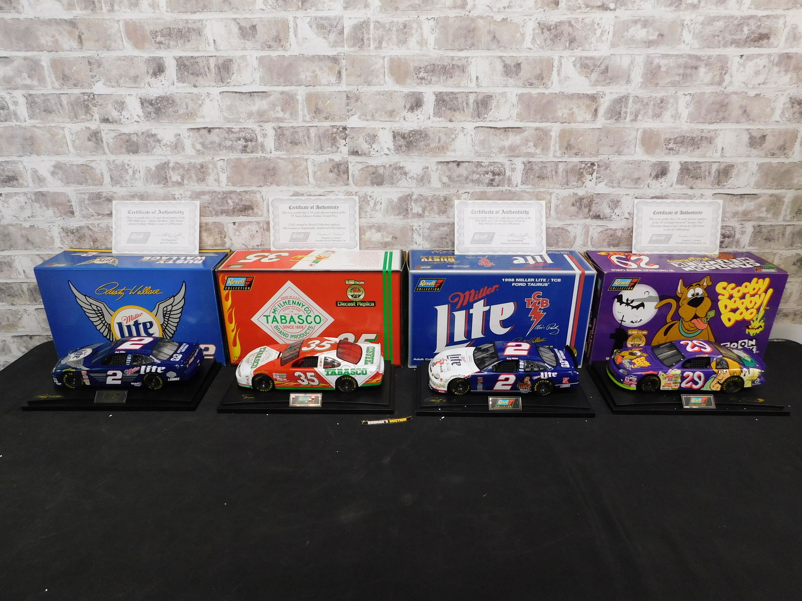 Lot of 4 Revell NASCAR 1:18 Scale Diecast Cars (1 of 7)