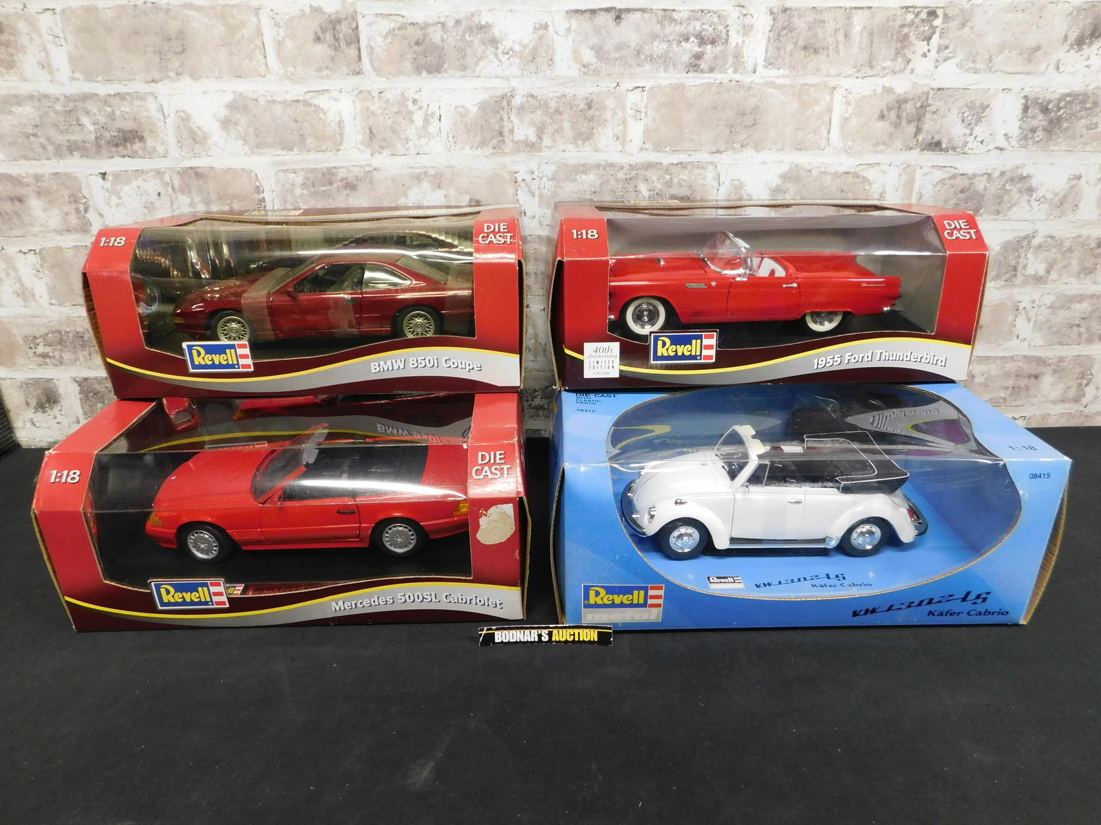 Lot of 4 Revell 1:18 Scale Die-Cast Cars (1 of 6)