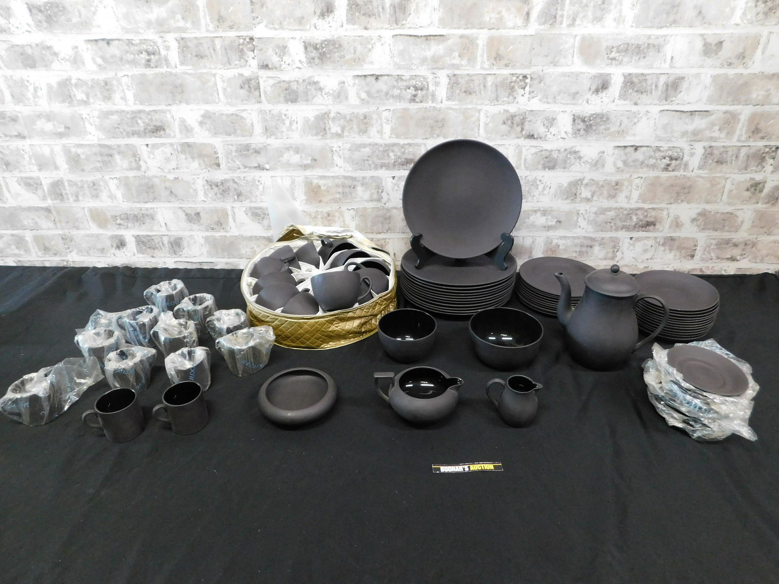 Wedgewood Black Jasperware Dinnerware Set (1 of 8)