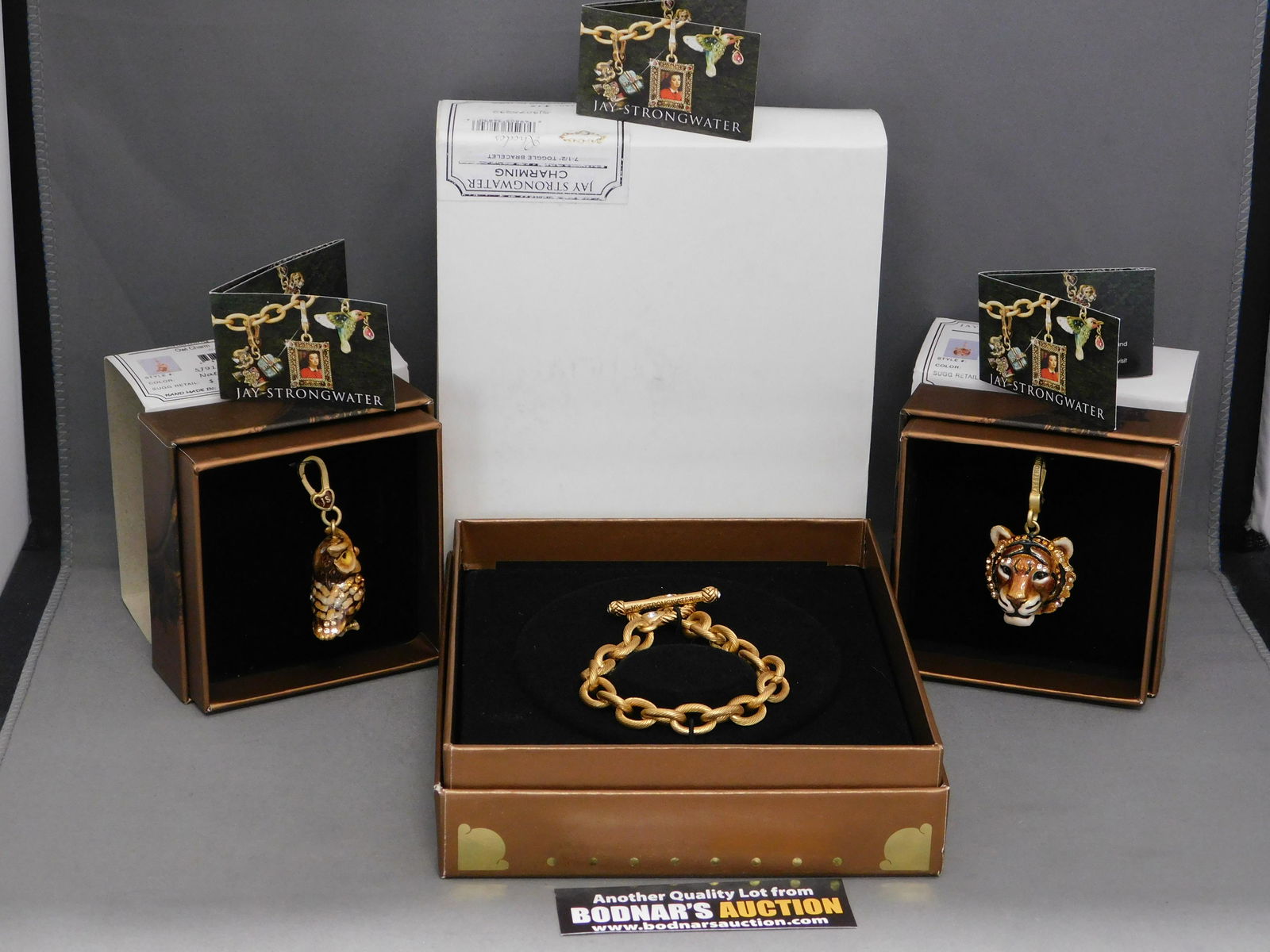 Jay Strongwater Rhodes Bracelet with Zebra and Peacock (1 of 7)