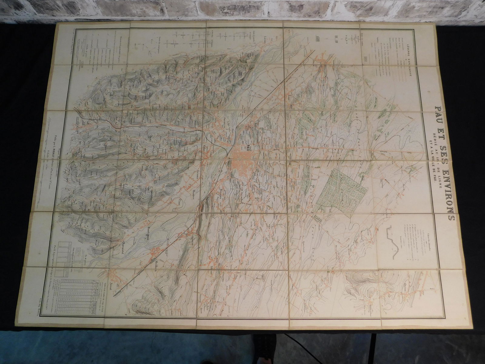 J. Jerome, Rue Monge 38 Paris Map - 1880 - Backed on (1 of 6)