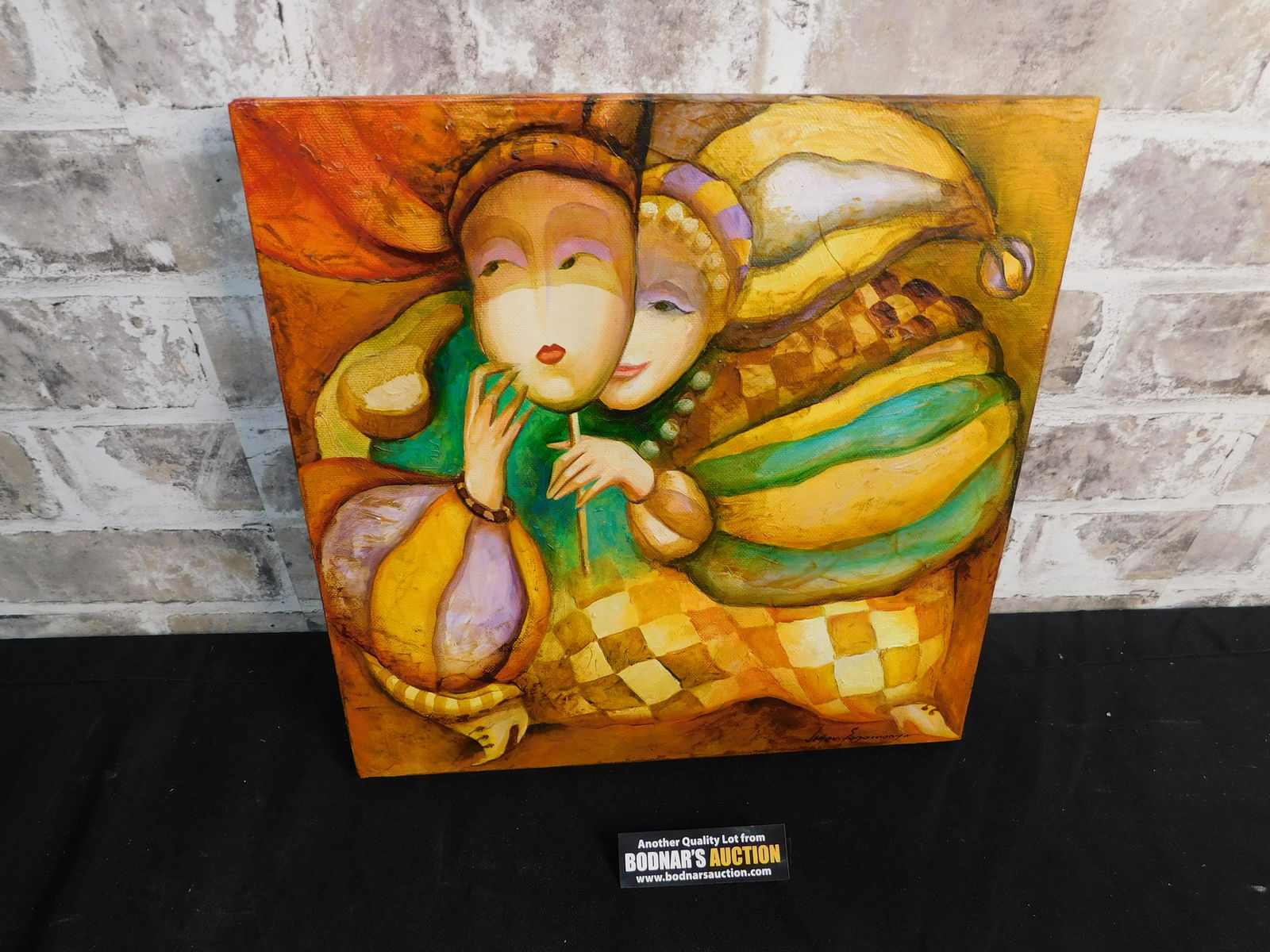 Theater #1 Oil on Canvas by Vigen Sogomonyan (1 of 5)