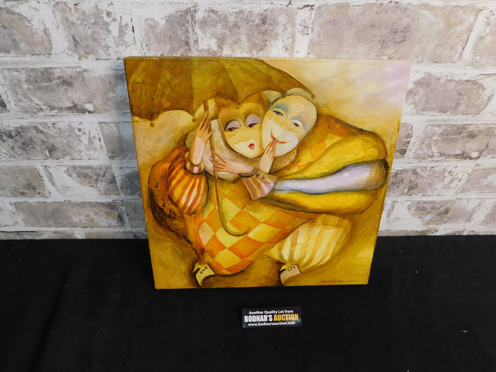 Theater #2 Oil on Canvas by Vigen Sogomonyan (1 of 4)