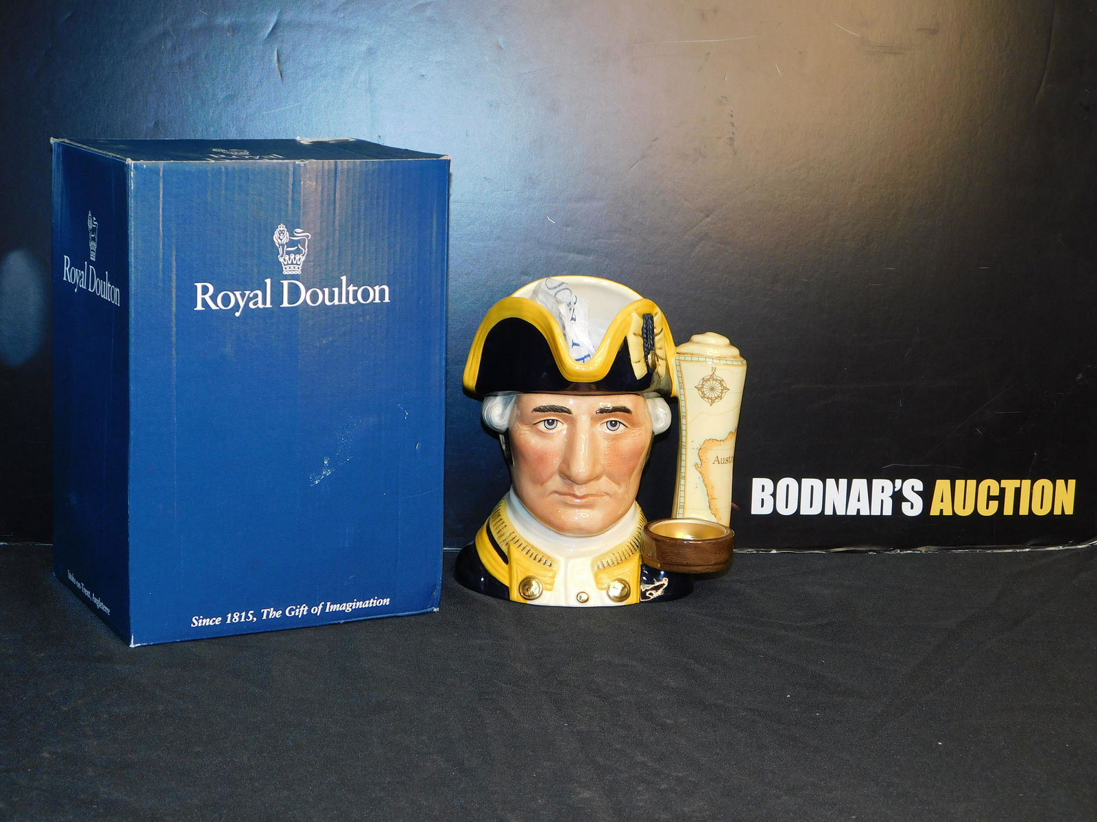 Royal Doulton Captain James Cook Character Jug in Box (1 of 3)