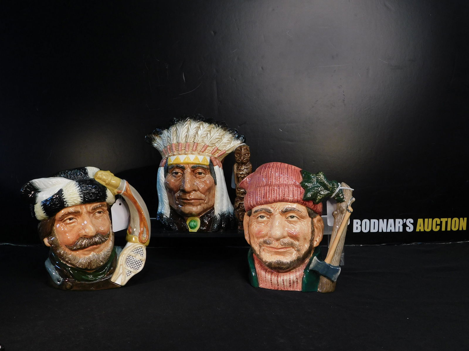 Lot of 3 Royal Doulton Character Jugs (1 of 6)
