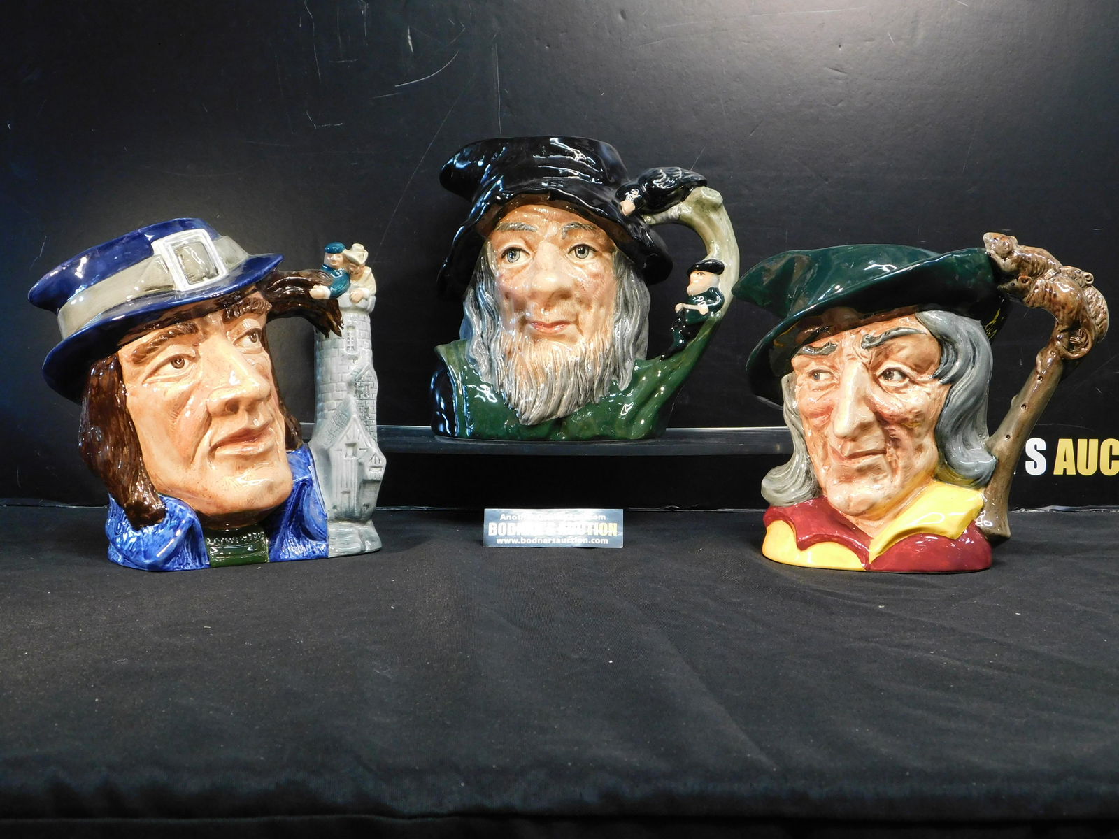 Lot of 3 Royal Doulton Character Jugs (1 of 5)