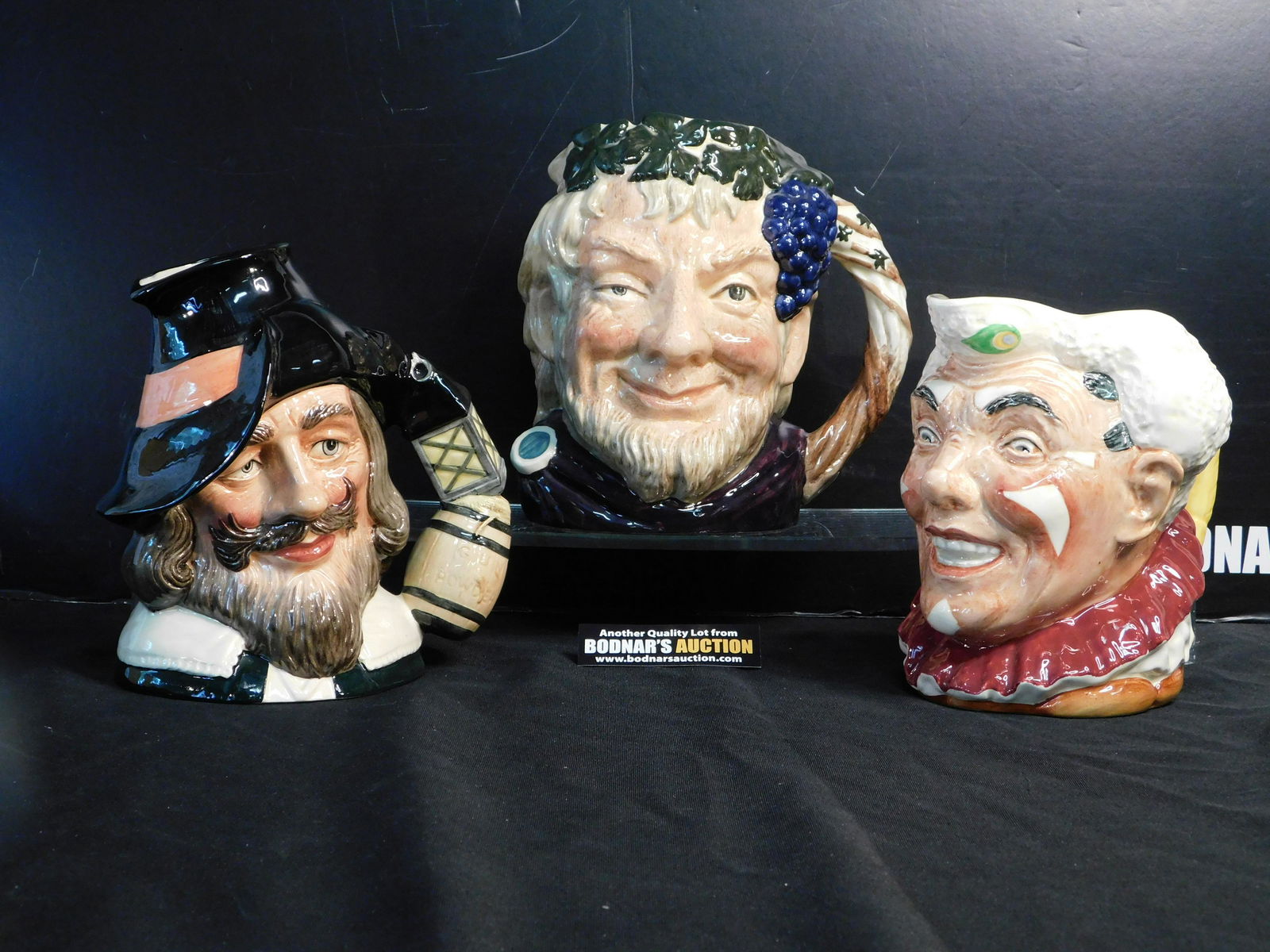 Lot of 3 Royal Doulton Character Jugs (1 of 2)