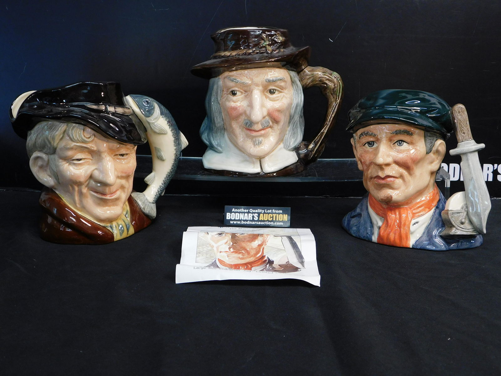Lot of 3 Royal Doulton Character Jugs (1 of 3)