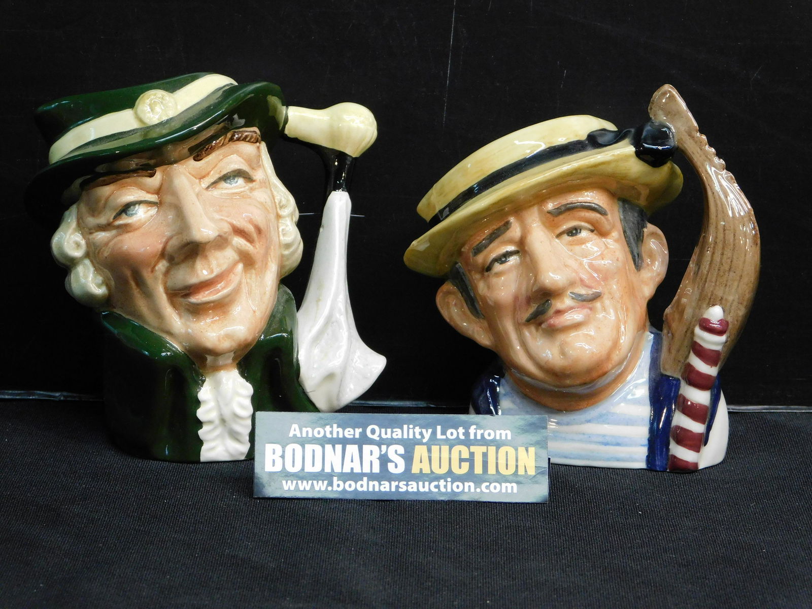 Lot of 2 Royal Doulton Small Character/Toby Jugs (1 of 4)