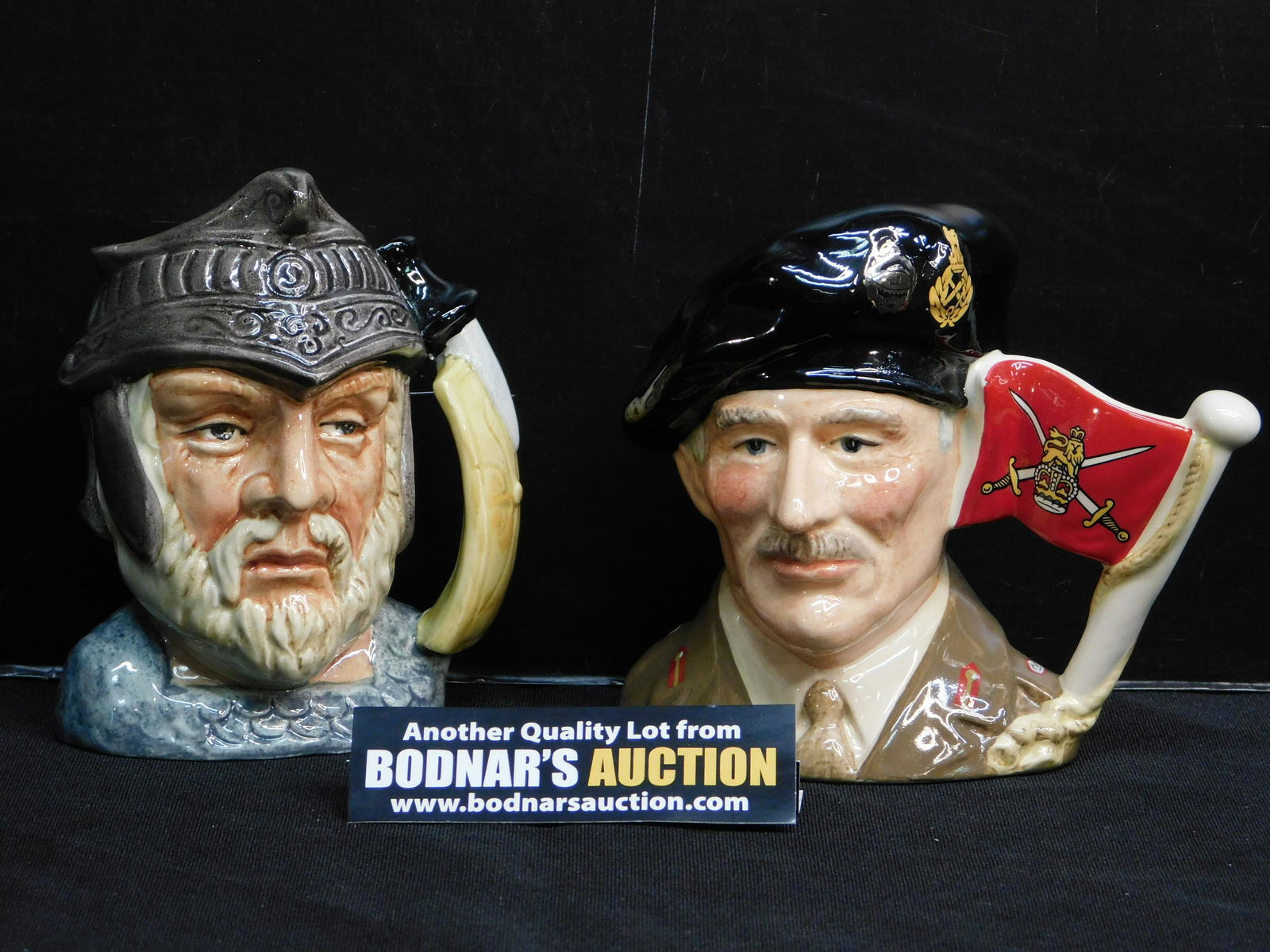 Lot of 2 Royal Doulton Small Character/Toby Jugs (1 of 4)