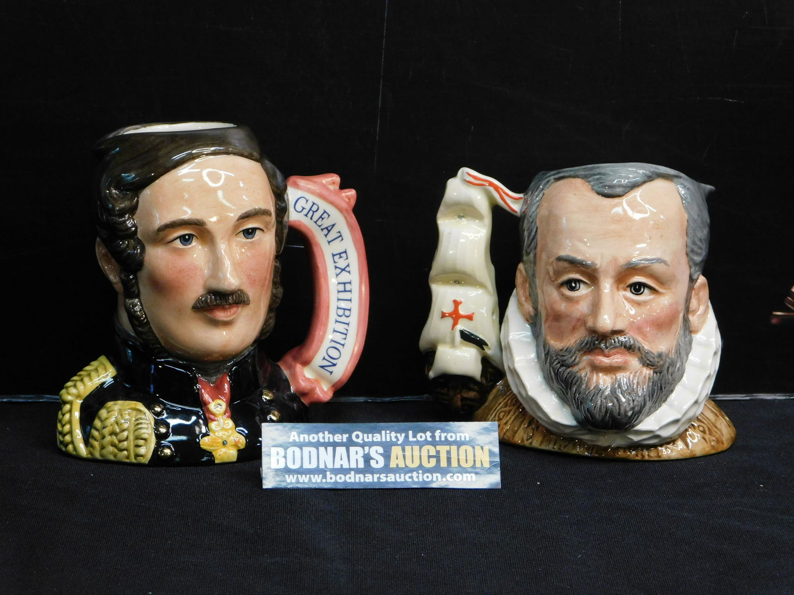 Lot of 2 Royal Doulton Small Character/Toby Jugs (1 of 4)