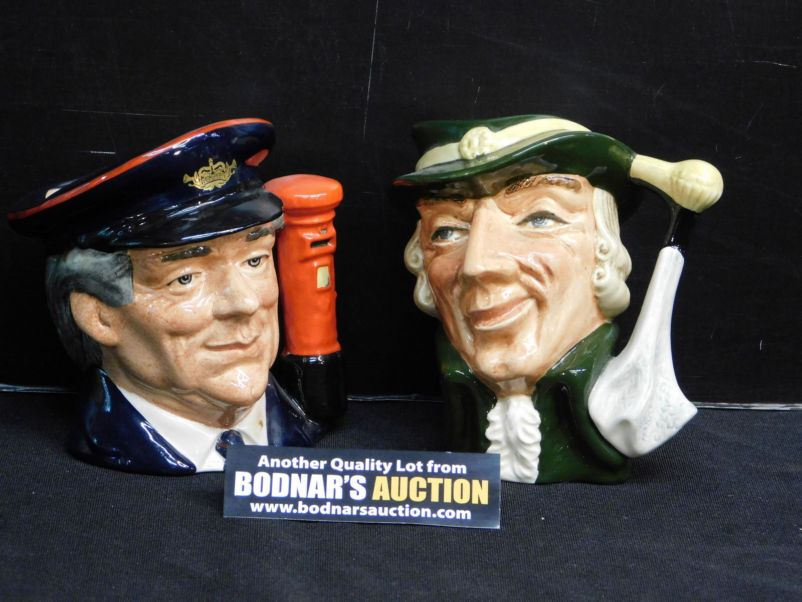 Lot of 2 Royal Doulton Small Character/Toby Jugs (1 of 4)