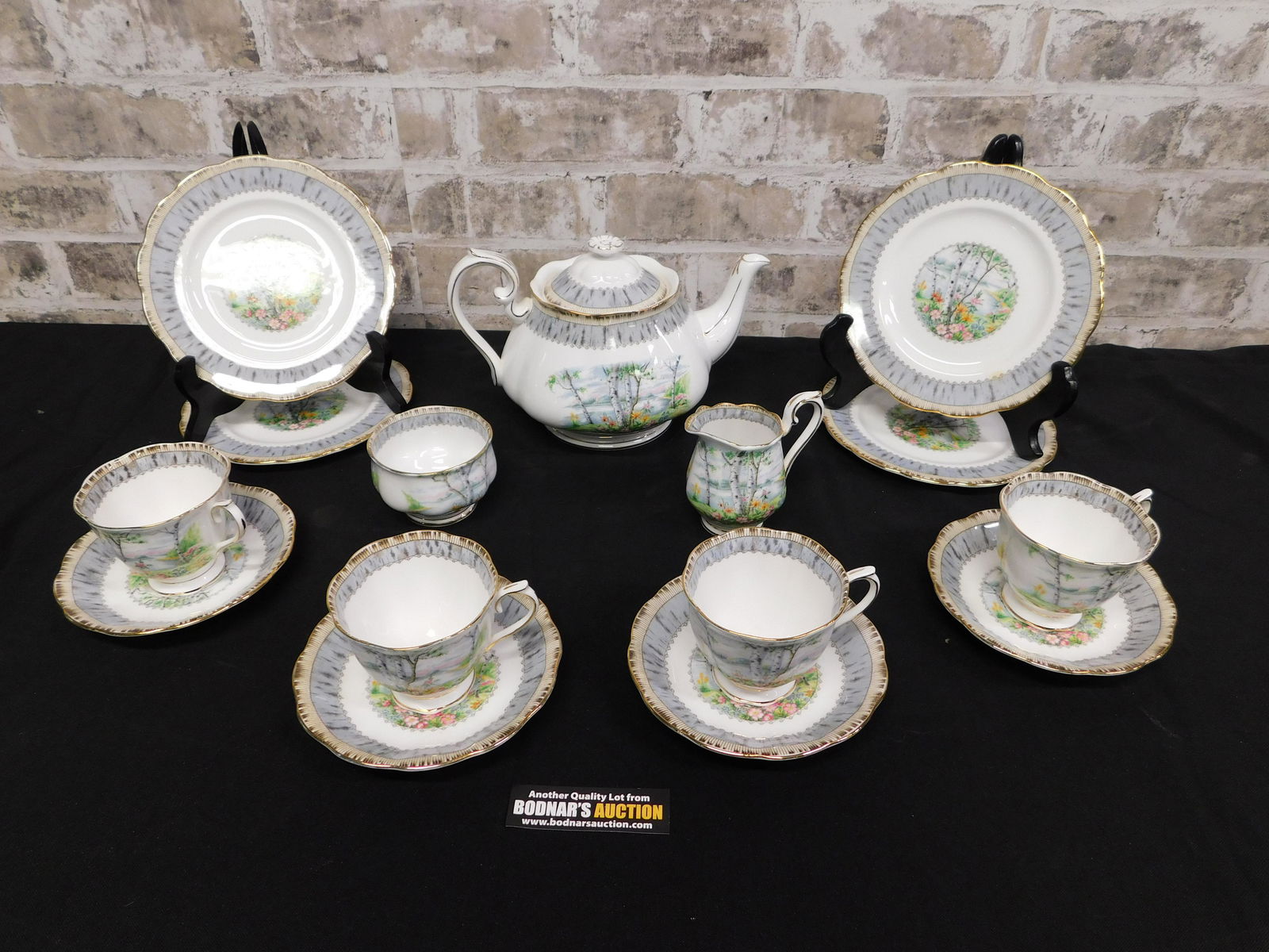 Royal Albert Tea Set - Silver Birch (1 of 8)