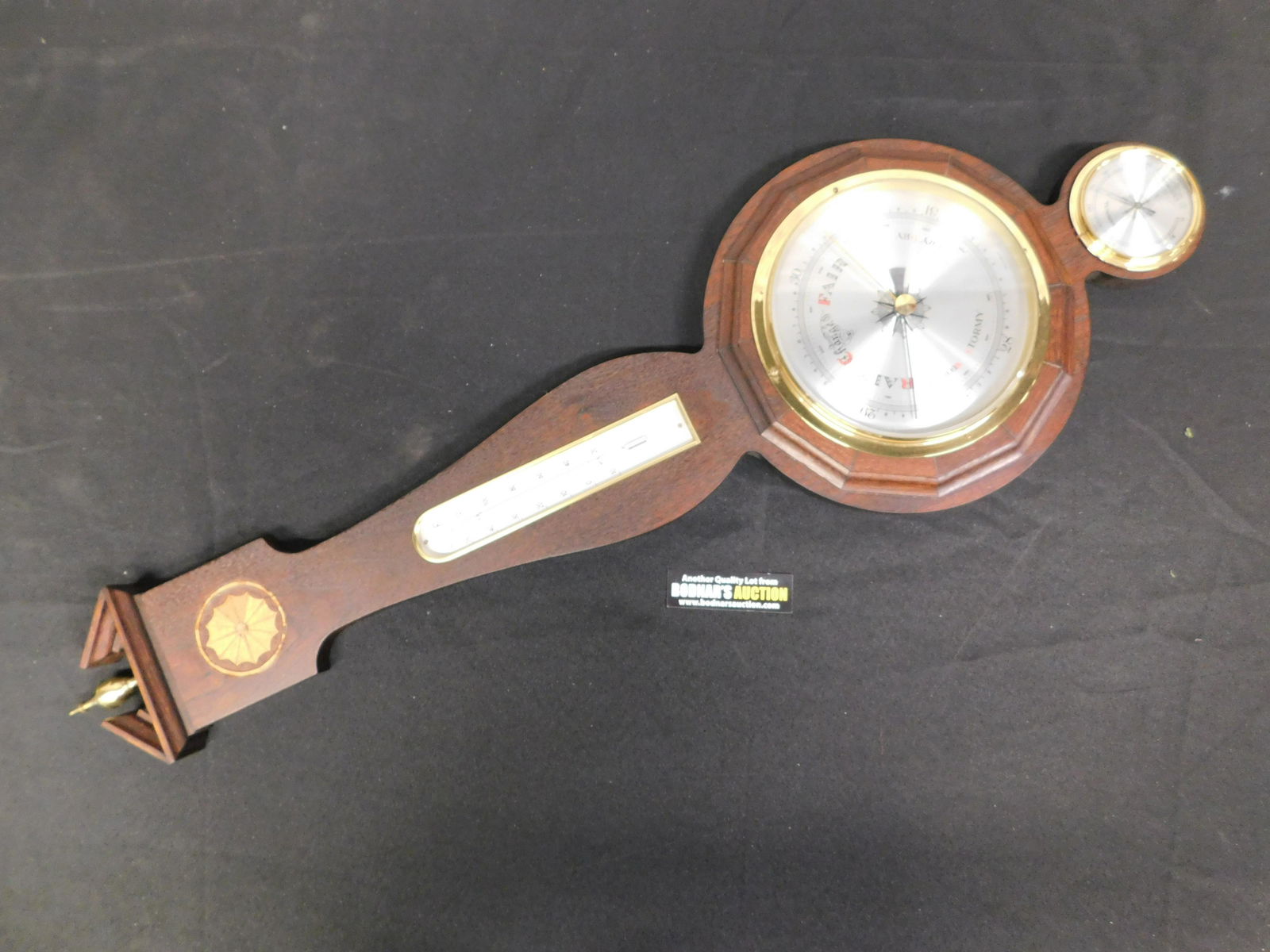 German Wall Barometer with Inlay (1 of 5)