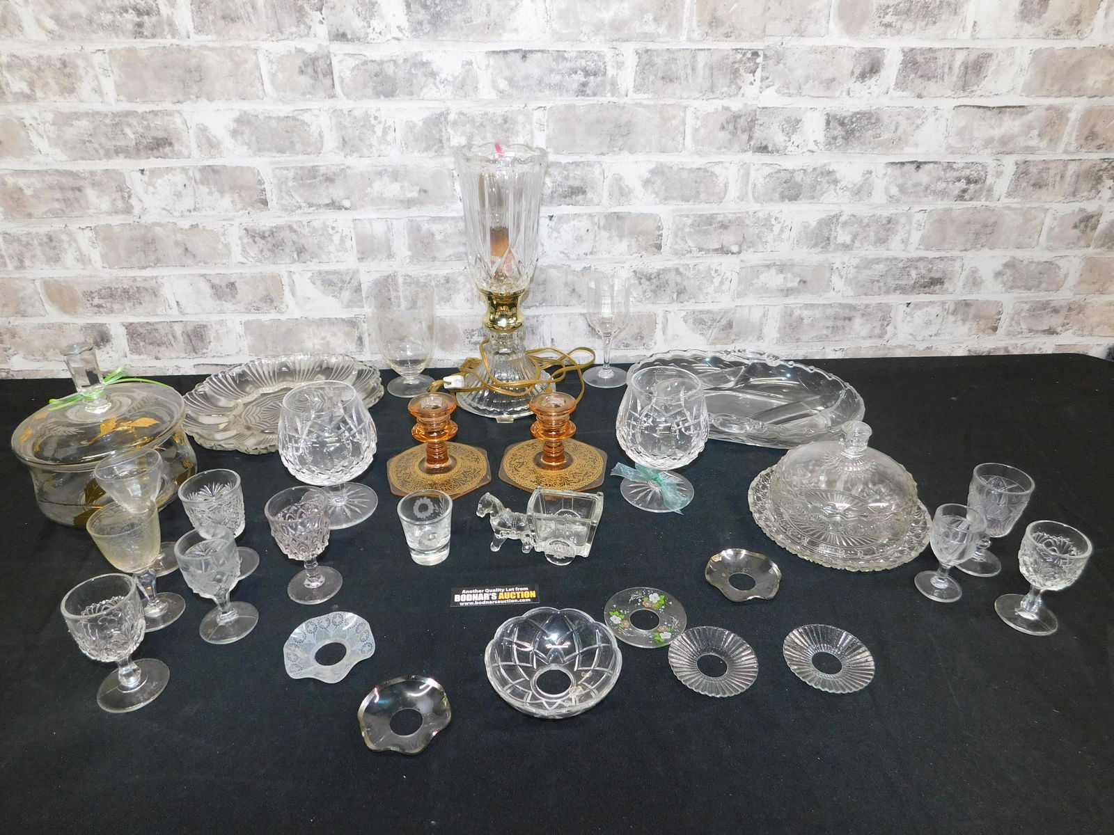 Grouping of Cut and Clear Glass including Waterford (1 of 6)