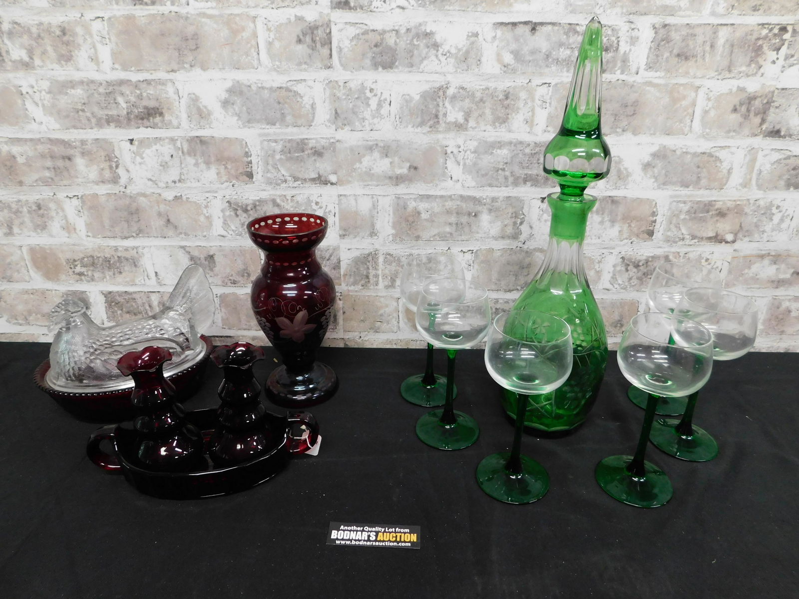 Group Lot with Green and Red Cut to Clear (1 of 6)