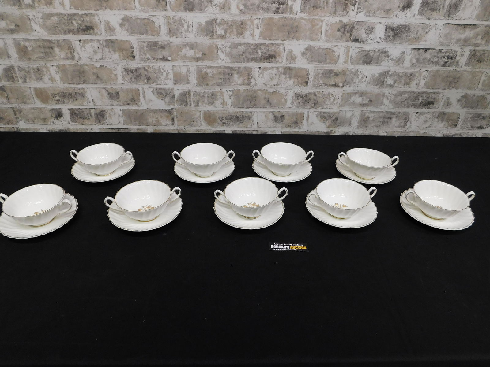 Set of 9 Royal Doulton Double Handled Soups with (1 of 5)