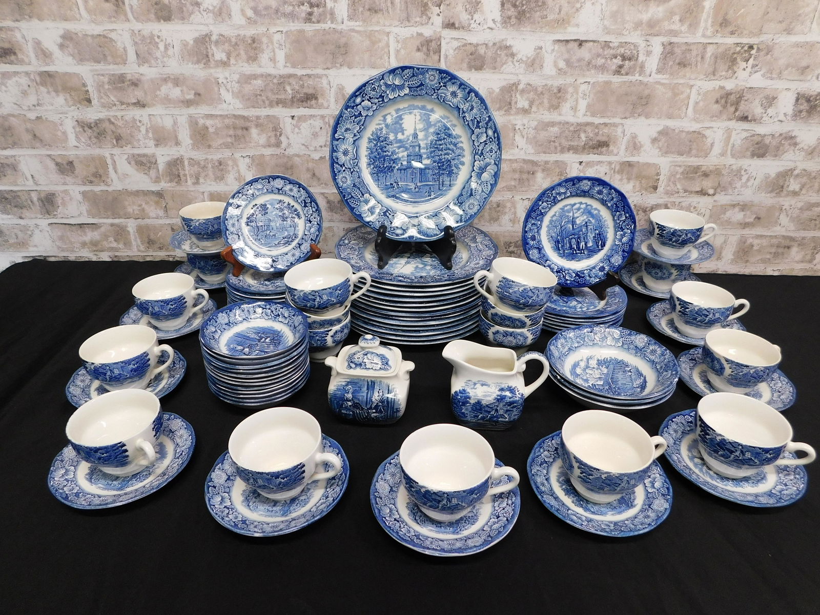 Johnson Bros. Liberty Blue Dinnerware - 84 Pieces (1 of 4)