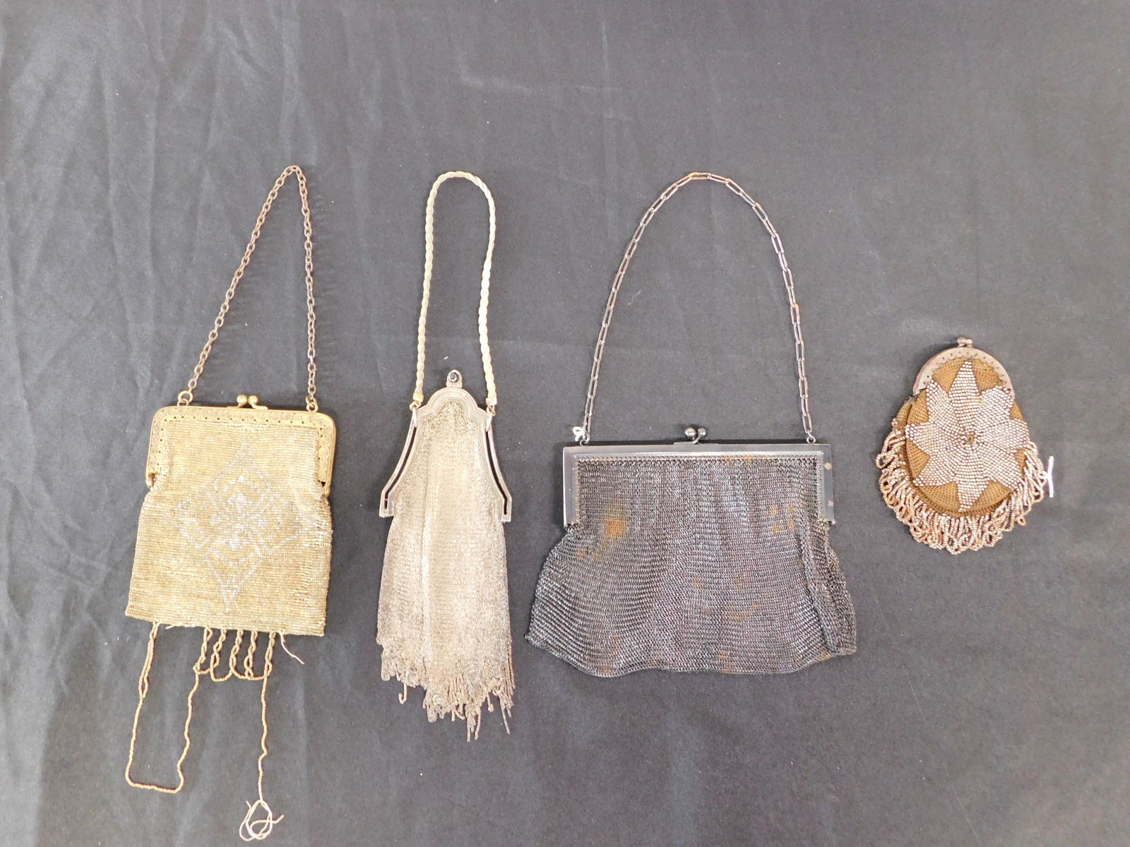Lot of 4 Antique Purses - Mesh and Beaded (1 of 6)
