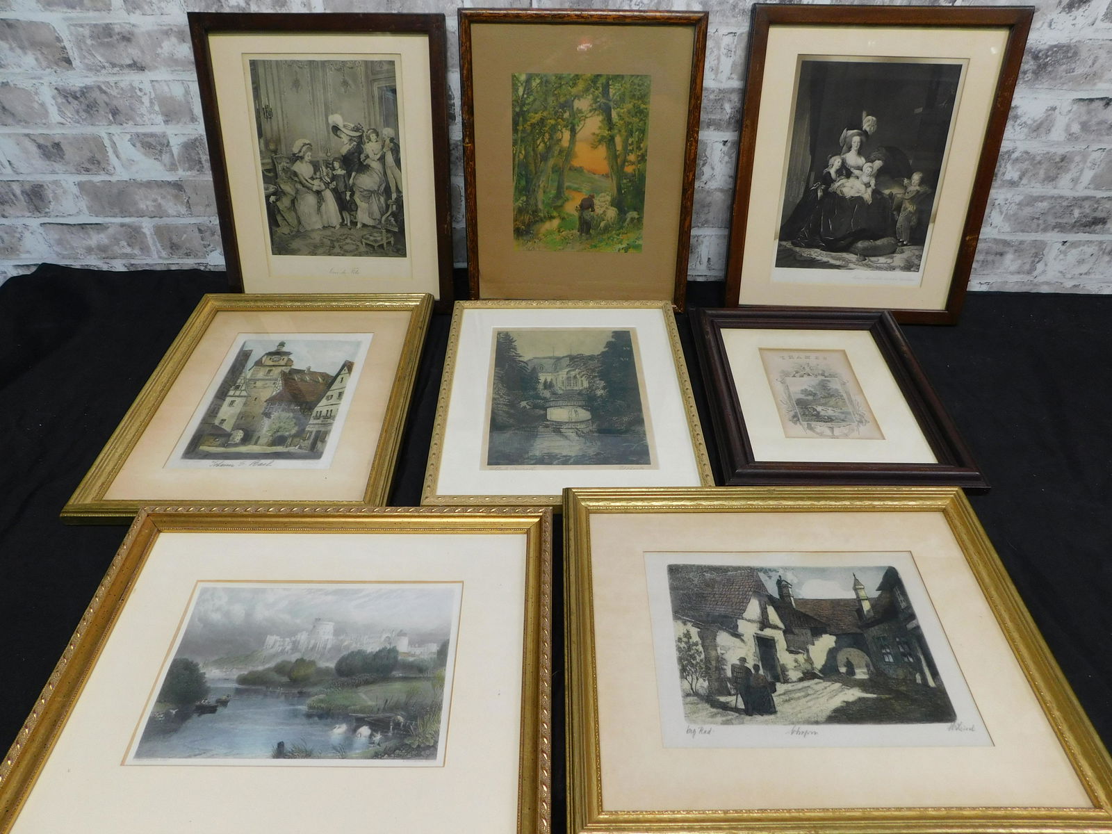 Mixed Lot of Art - Mostly Etchings - 8 Pieces (1 of 9)