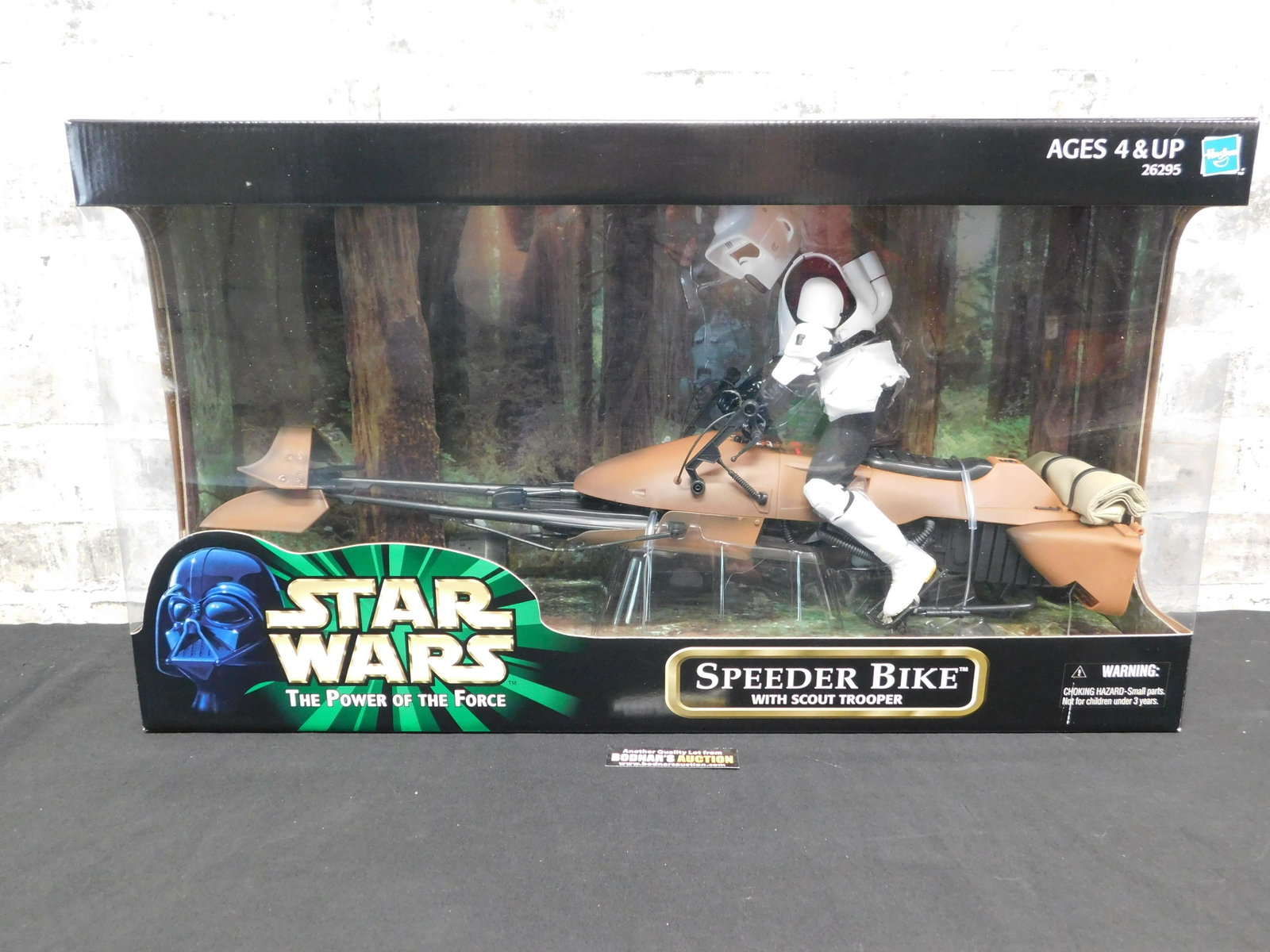 Star Wars Speeder Bike with Scout Trooper - POTF: Star Wars The Power of the Force - Speeder Bike with Scout Trooper. Hasbro 2000. Loose piece inside package. Sealed in Package. All invoices must be paid within 24 hours of the sale. All items are shi